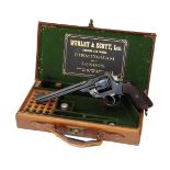 WEBLEY & SCOTT, BIRMINGHAM & LONDON A FINE CASED .455 TARGET-REVOLVER, MODEL 'W.S. TARGET', serial