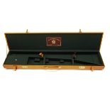 ERNEST DUMOULIN HERSTAL A TAN LEATHER FULL-LENGTH RIFLE CASE, approx. 48in. in length, the