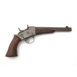 REMINGTONS, USA A .50 (REM) SINGLE-SHOT PISTOL, MODEL '1871 ARMY ROLLING-BLOCK', no visible serial