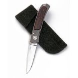 HOWARD HITCHMOUGH A BEST QUALITY FOLDING SPORTING-KNIFE, MODEL 'LINERLOCK FOLDER', recent, with