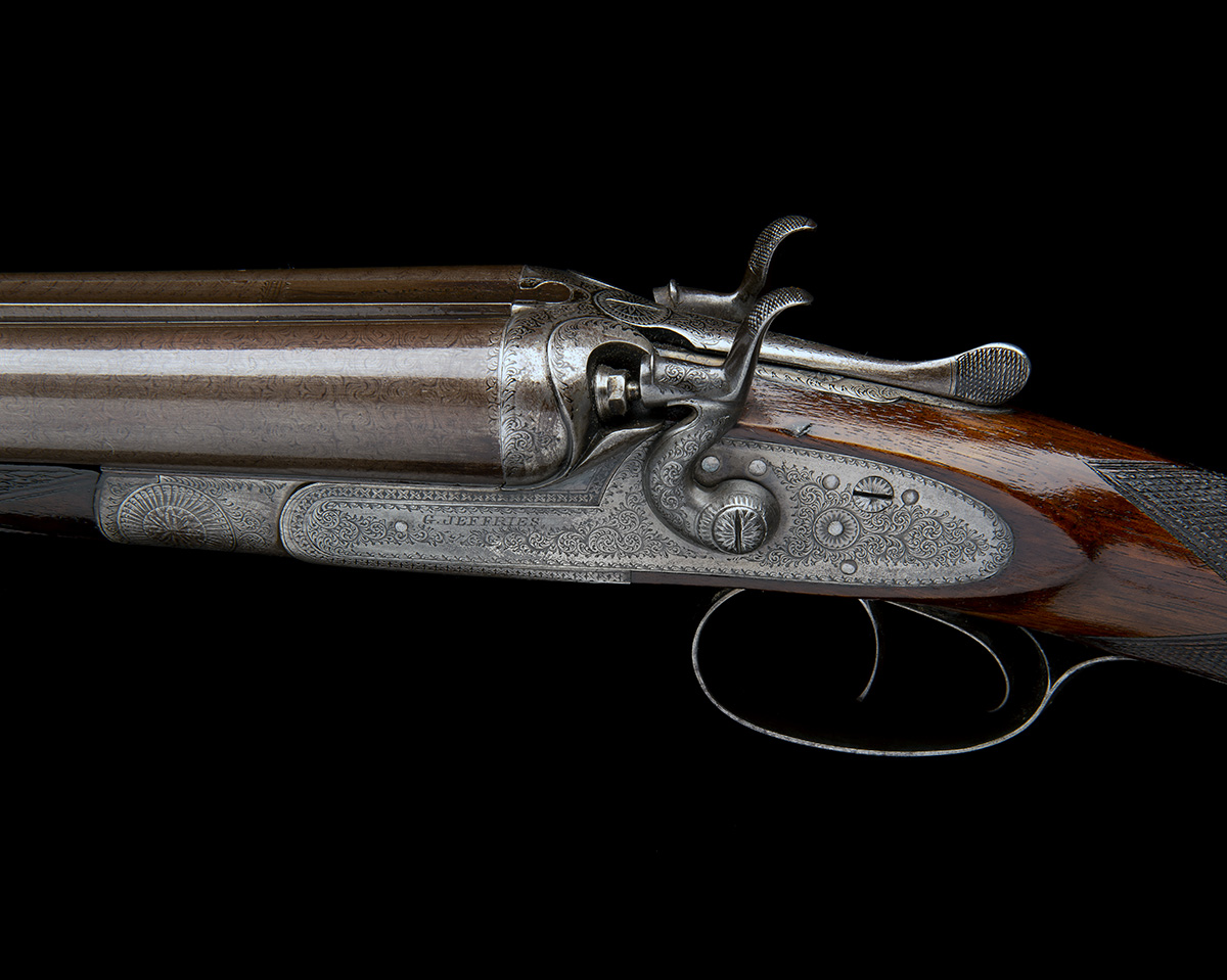 G. JEFFRIES A 20-BORE TOPLEVER HAMMERGUN, serial no. 3975, serial number on barrels only, 28in. - Image 5 of 7