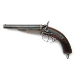 WILKINSON, LONDON A SCARCE AND FINE .577 (SNIDER) DOUBLE-BARRELLED SIDE-BY-SIDE HOWDAH-PISTOL,