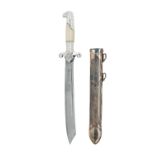 ALCOSO, SOLINGEN A WW2 GERMAN RAD OFFICERS DRESS DAGGER, of 1938 pattern with bright aluminium