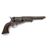 AN ANTIQUE REPRODUCTION .44 PERCUSSION REVOLVER SPURIOUSLY SIGNED COLT, MODEL '1847 WALKER TYPE',