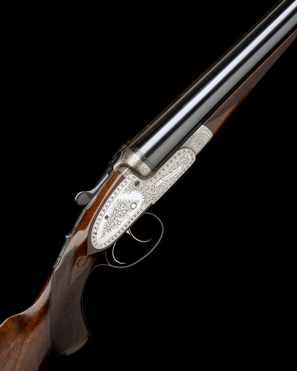 CHARLES HELLIS & SONS A 12-BORE (3IN.) SIDELOCK NON-EJECTOR PIGEON / WILDFOWLING GUN, serial no.