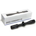 ZEISS AN NEW AND UNUSED 'CONQUEST V4 3-12X44' TELESCOPIC SIGHT, serial no. 4820525, with ZBR-1