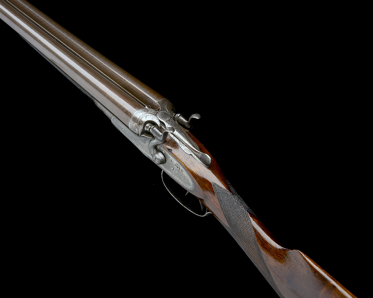 G. JEFFRIES A 20-BORE TOPLEVER HAMMERGUN, serial no. 3975, serial number on barrels only, 28in. - Image 4 of 7