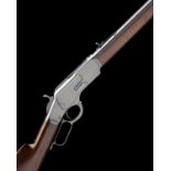 WINCHESTER REPEATING ARMS, USA A GOOD .32-20 (WIN) LEVER-ACTION REPEATING RIFLE, MODEL '1873 SHORT-