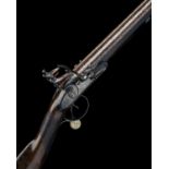 EX W. KEITH NEAL: TWIGG, LONDON A FINE 20-BORE FLINTLOCK DOUBLE-BARRELLED SPORTING-GUN WITH SILVER