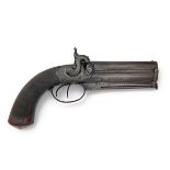 REILLY, LONDON A 40-BORE PERCUSSION OVER-UNDER BELT-PISTOL, no visible serial number, circa 1840,
