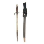 WILKINSON, LONDON A RARE PATTERN 1907 BAYONET WITH HOOKED QUILLION, dated for October 1910, with