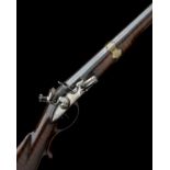 A PAIR OF 22-BORE FLINTLOCK CONTINENTAL SINGLE-BARRELLED SPORTING-GUNS, UNSIGNED, no visible