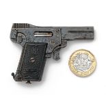 A RARE 2.7mm (KOLIBRI) SEMI-AUTOMATIC VEST-PISTOL SIGNED 'F.P.', MODEL 'KOLIBRI', serial no. 10,