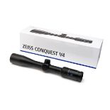 ZEISS A NEW AND UNUSED 3-12X44 CONQUEST V4 TELESCOPIC SIGHT, serial no. 4820490, with ZBR-1