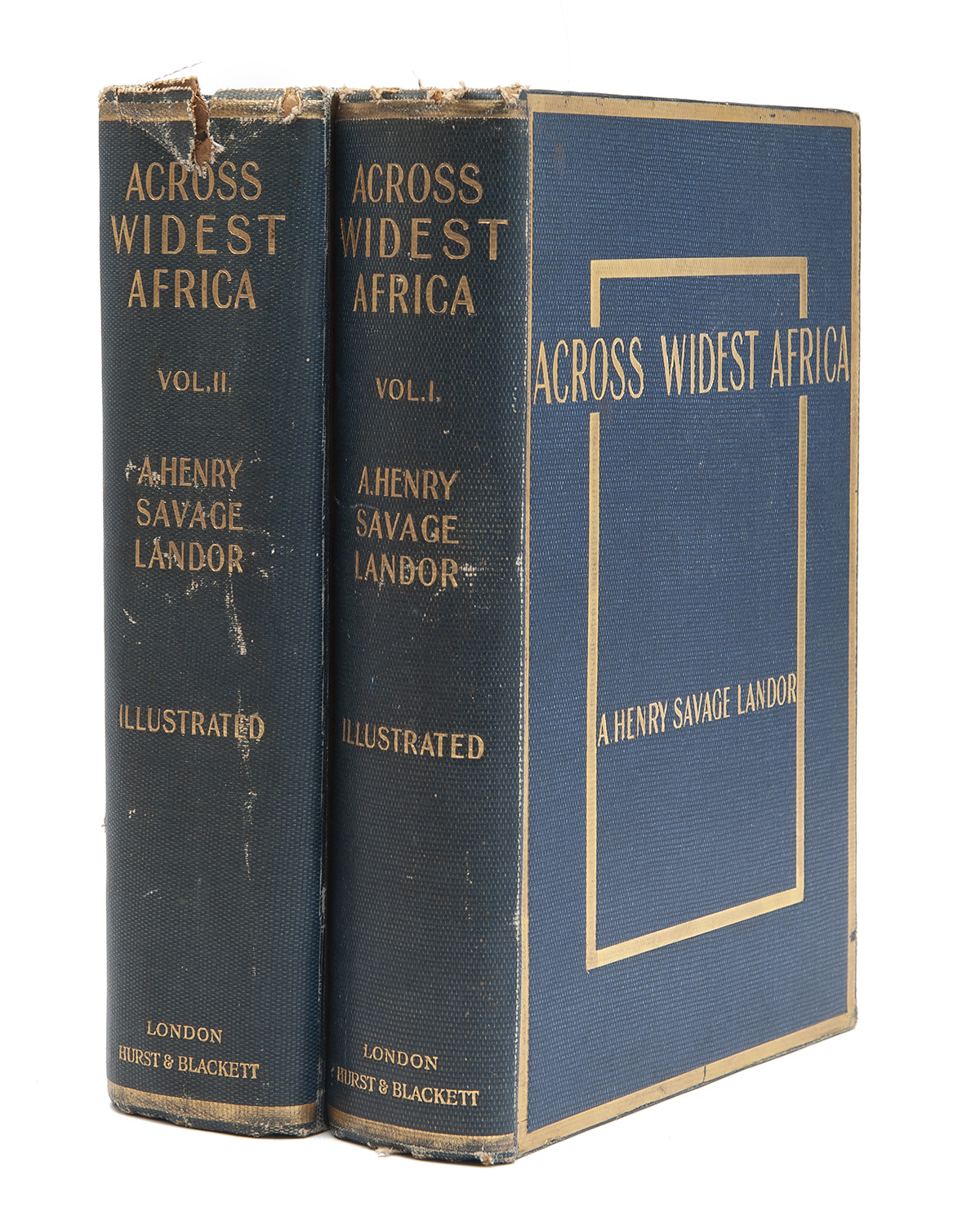 A. HENRY SAVAGE LANDOR 1865-1924 TWO VOLUMES OF 'ACROSS WILDEST AFRICA', 'an account of the
