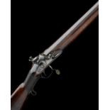 EX W. KEITH NEAL. DURS EGG, LONDON A FINE 10-BORE FLINTLOCK SILVER-MOUNTED SINGLE-BARRELLED