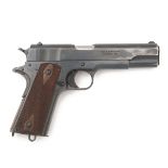 COLT, USA A GOOD .455 SEMI-AUTOMATIC PISTOL, MODEL '1911 BRITISH CONTRACT', serial no. W65651, circa