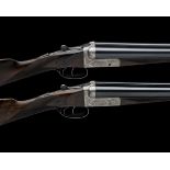 JOHN DICKSON & SON A PAIR OF 12-BORE BOXLOCK EJECTORS, No.2 being sold as a stock, action and fore-