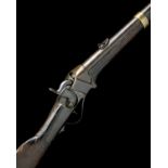 SHARPS, USA A RARE .52 PERCUSSION BREECH-LOADING CARBINE, MODEL 'SHARPS 1852 CARBINE', serial no.