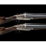 HENRY ATKIN A PAIR OF 12-BORE SELF-OPENING SIDELOCK EJECTORS, serial no. 3326 / 7 28in. nitro