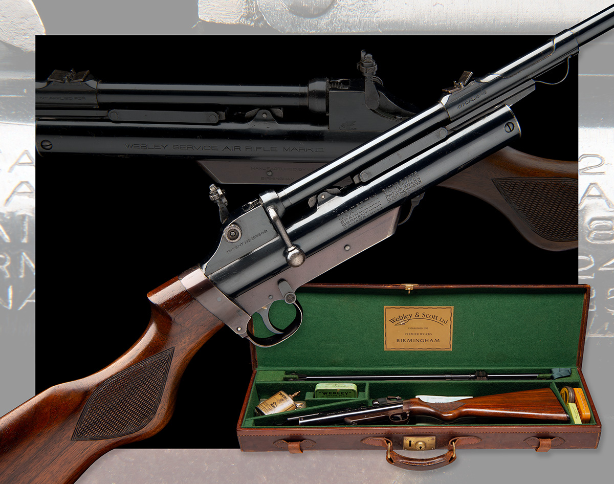 WEBLEY & SCOTT, BIRMINGHAM A CASED .177 & .22 BARREL-COCKING AIR-RIFLE, MODEL 'WEBLEY SERVICE MKII - Image 11 of 11