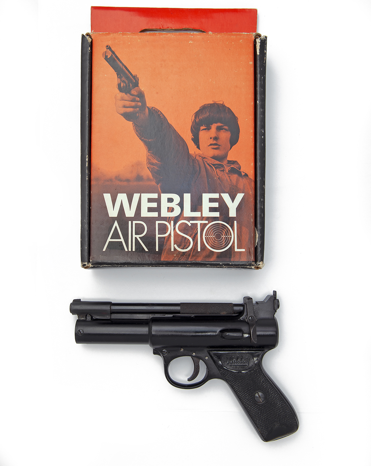 WEBLEY & SCOTT LTD, BIRMINGHAM A BOXED .177 BARREL-COCKING AIR-PISTOL, MODEL 'PREMIER MKII', batch