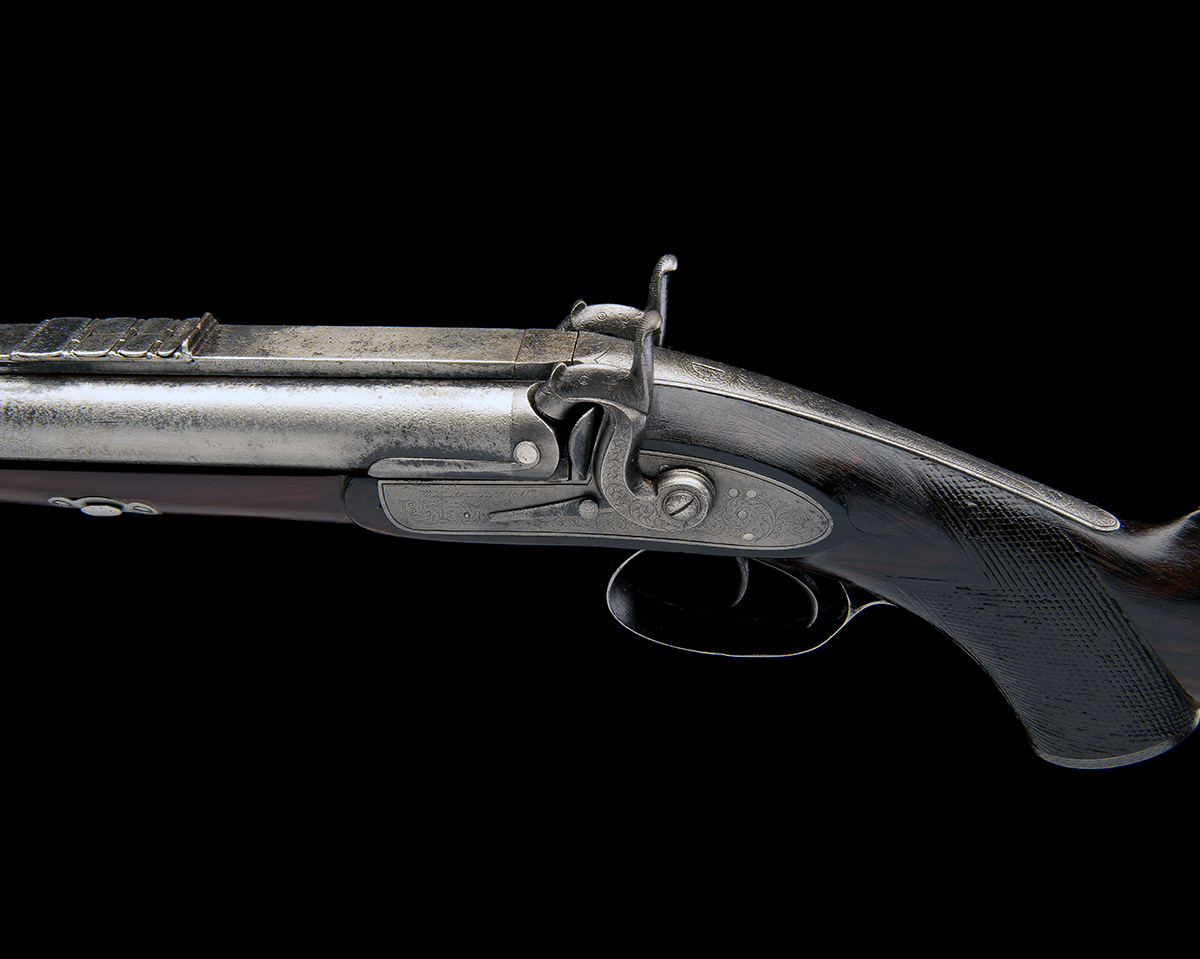 E.M. REILLY & CO, LONDON A SUBSTANTIAL 12-BORE/.600 PERCUSSION CAPE-RIFLE FOR RENOVATION, serial no. - Image 7 of 8