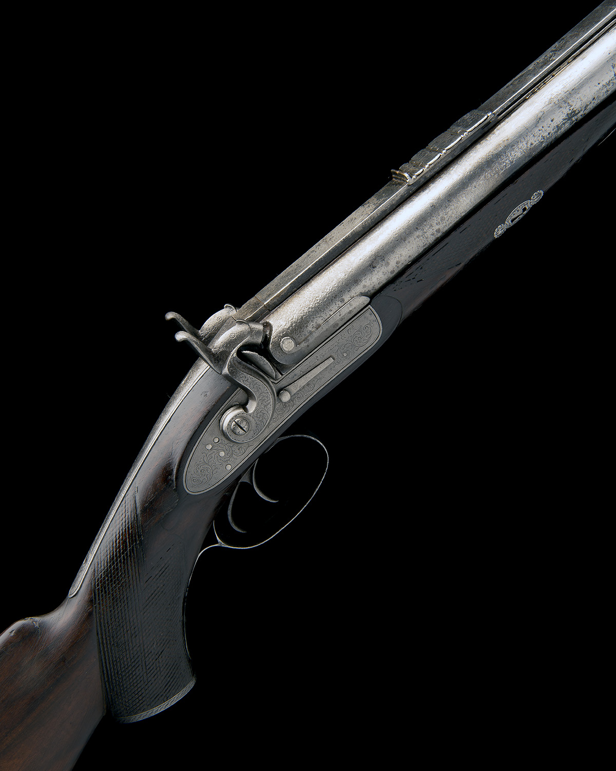 E.M. REILLY & CO, LONDON A SUBSTANTIAL 12-BORE/.600 PERCUSSION CAPE-RIFLE FOR RENOVATION, serial no.