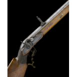 A .650 PERCUSSION SINGLE-SHOT SPORTING TARGET-RIFLE, UNSIGNED, no visible serial number,