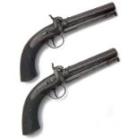 HENRY TATHAM, LONDON A GOOD PAIR OF 14-BORE PERCUSSION 'MAN-STOPPER' BELT-PISTOLS, numbered 607,