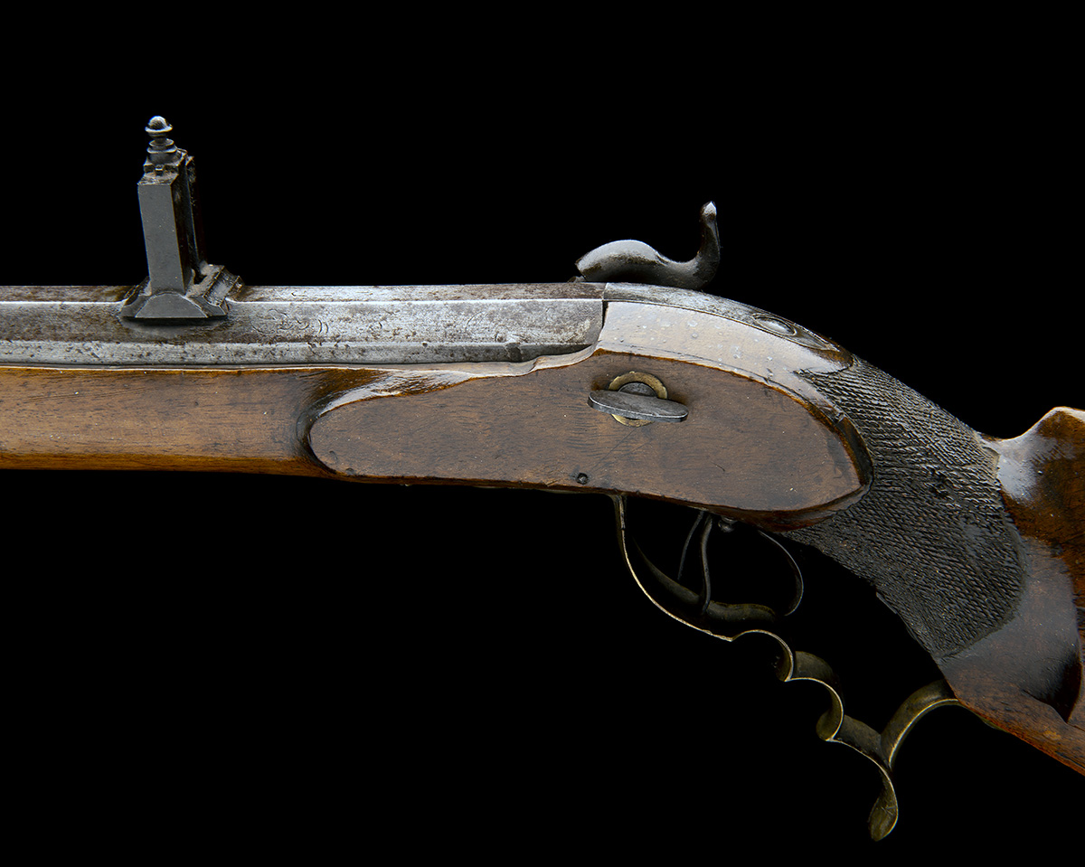 A .650 PERCUSSION SINGLE-SHOT SPORTING TARGET-RIFLE, UNSIGNED, no visible serial number, - Image 10 of 10