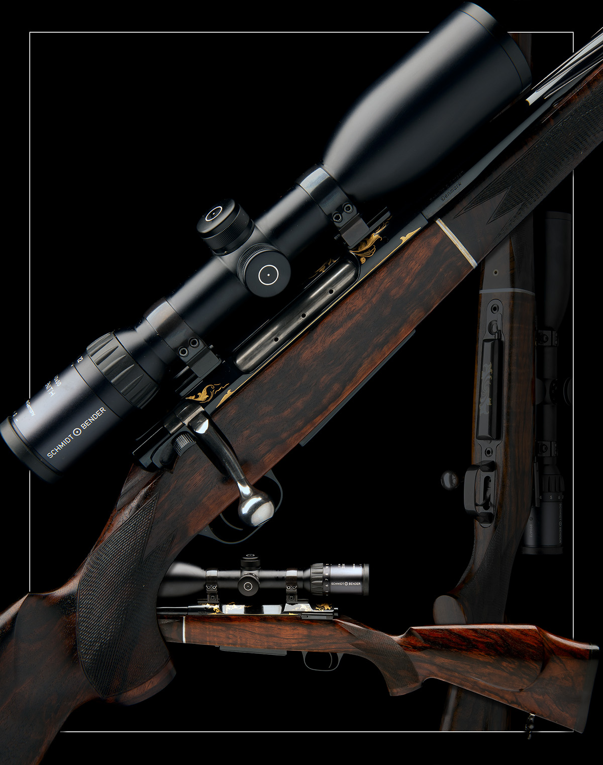 SCHULTZ & LARSEN A 7MM REM. MAG. TAKE-DOWN BOLT-MAGAZINE SPORTING RIFLE, serial no. 52015, 25in. - Image 9 of 9