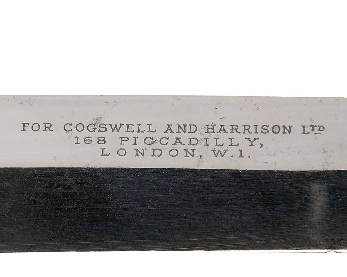 G. IBBERSON FOR COGSWELL & HARRISON, LONDON A SCARCE FOLDING BOWIE-KNIFE, circa 1925, with narrow - Image 2 of 2