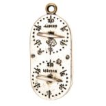 A MODERN FRENCH FOUR-DIAL GAME COUNTER IN 'NORFOLK LIAR' STYLE, in brass and nickel finish, four