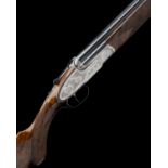 JOHN RIGBY & CO. A RARE SABATTI-ENGRAVED 20-BORE DOUBLE-TRIGGER OVER AND UNDER SIDELOCK EJECTOR,