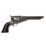 E. WHITNEY, USA A .38 RIMFIRE SIX-SHOT REVOLVER, MODEL 'CARTRIDGE CONVERSION OF THE NAVY MODEL,