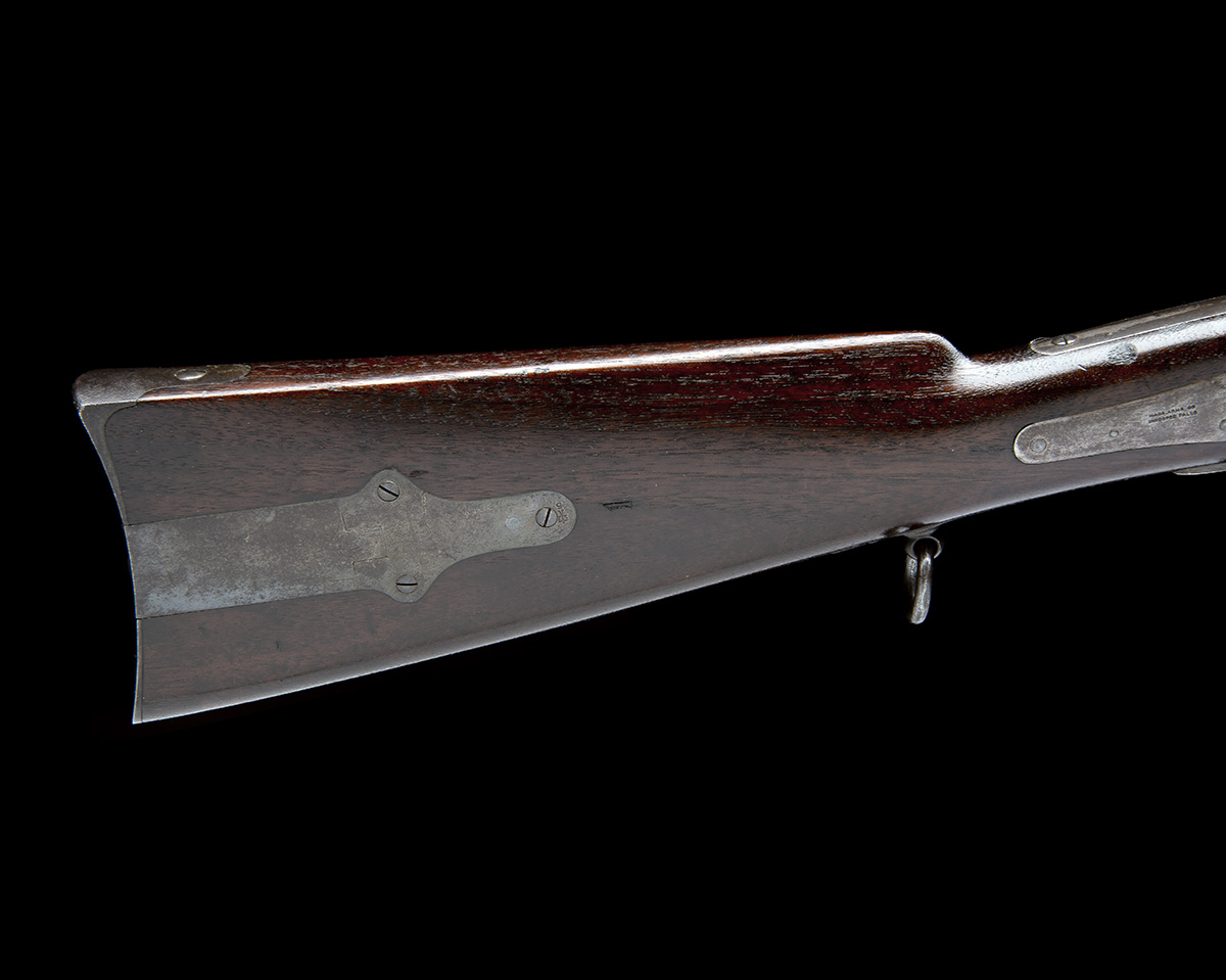 MASSACHUSETTS ARMS CO, USA A GOOD .54 CAPPING BREECH-LOADING CARBINE, MODEL 'GREENE'S PATENT BRITISH - Image 5 of 6