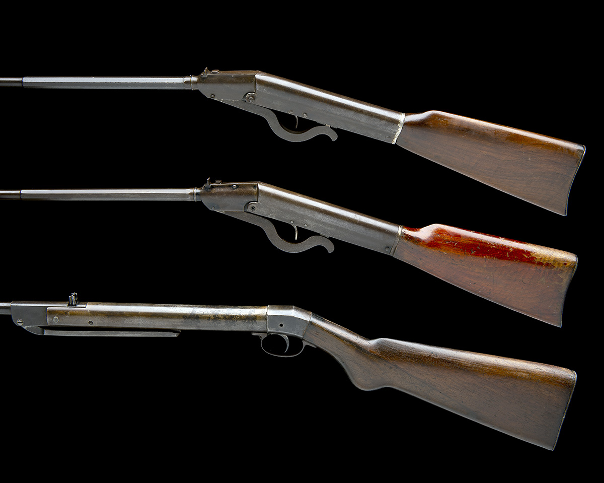 A COLLECTION OF THREE PRE-WAR GERMAN .177 BREAK-BARREL AIR-RIFLES, THE FIRST SIGNED HAENAL, MODEL ' - Image 2 of 4