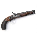 ANDREWS, LONDON A .650 PERCUSSION OFFICER'S PISTOL, no visible serial number, converted from a