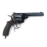 A RARE .577 (BOXER) FIVE-SHOT REVOLVER, UNSIGNED, MODEL 'PRYSE-ACTION', no visible serial number,