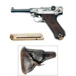 DWM, GERMANY A 9mm (PARA) SEMI-AUTOMATIC SERVICE-PISTOL, MODEL 'P08 LUGER', serial no. 1302, WITH