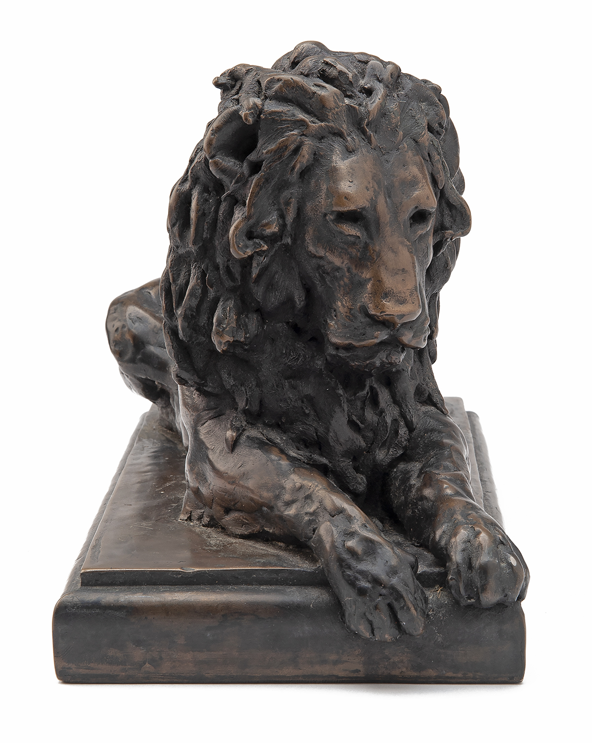 RONALD (RON) MOLL 1948 - PRESENT A COLD CAST BRONZE RESIN SCULPTURE OF A LION, no. 260 of 750, - Image 3 of 6