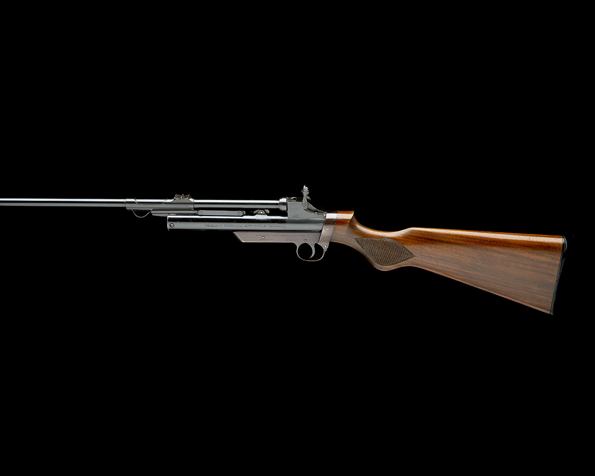 WEBLEY & SCOTT, BIRMINGHAM A CASED .177 & .22 BARREL-COCKING AIR-RIFLE, MODEL 'WEBLEY SERVICE MKII - Image 2 of 11