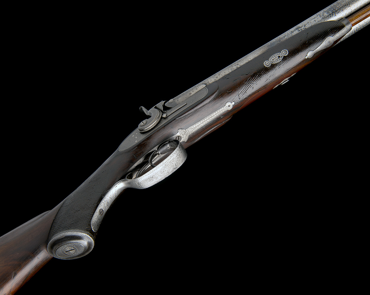 E.M. REILLY & CO, LONDON A SUBSTANTIAL 12-BORE/.600 PERCUSSION CAPE-RIFLE FOR RENOVATION, serial no. - Image 3 of 8