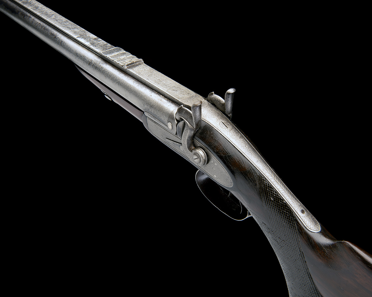 E.M. REILLY & CO, LONDON A SUBSTANTIAL 12-BORE/.600 PERCUSSION CAPE-RIFLE FOR RENOVATION, serial no. - Image 8 of 8