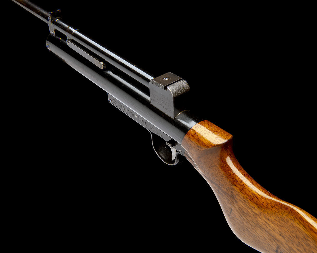 WEBLEY & SCOTT, BIRMINGHAM & LONDON A RARE .22 BARREL-COCKING AIR-RIFLE, MODEL 'MKI', serial no. - Image 7 of 7