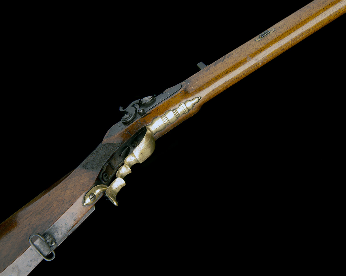 A .650 PERCUSSION SINGLE-SHOT SPORTING TARGET-RIFLE, UNSIGNED, no visible serial number, - Image 3 of 10