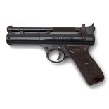 WEBLEY & SCOTT, BIRMINGHAM A .22 BARREL-COCKING AIR-PISTOL, MODEL 'PREMIER', batch no. 395, with