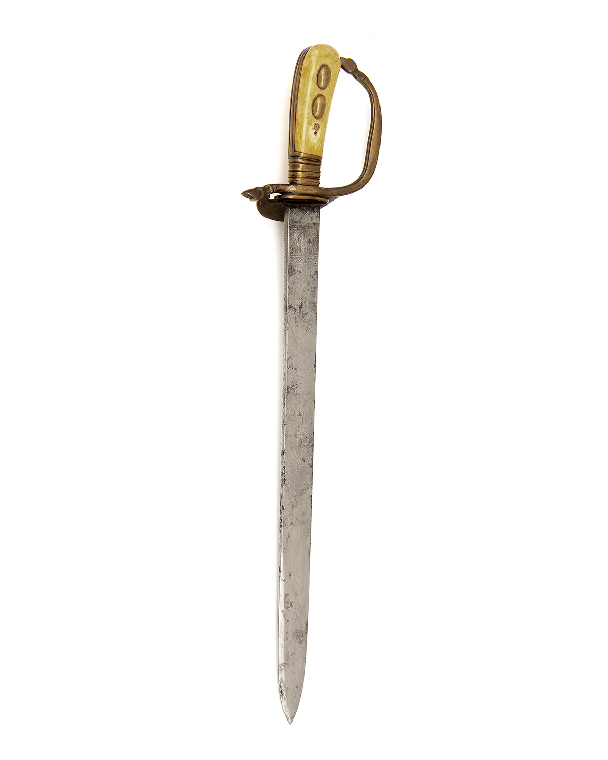 AN IMPERIAL GERMAN PERIOD HUNTING CUTLASS, UNSIGNED, a 'D' guard long cutlass from the Imperial - Image 2 of 5