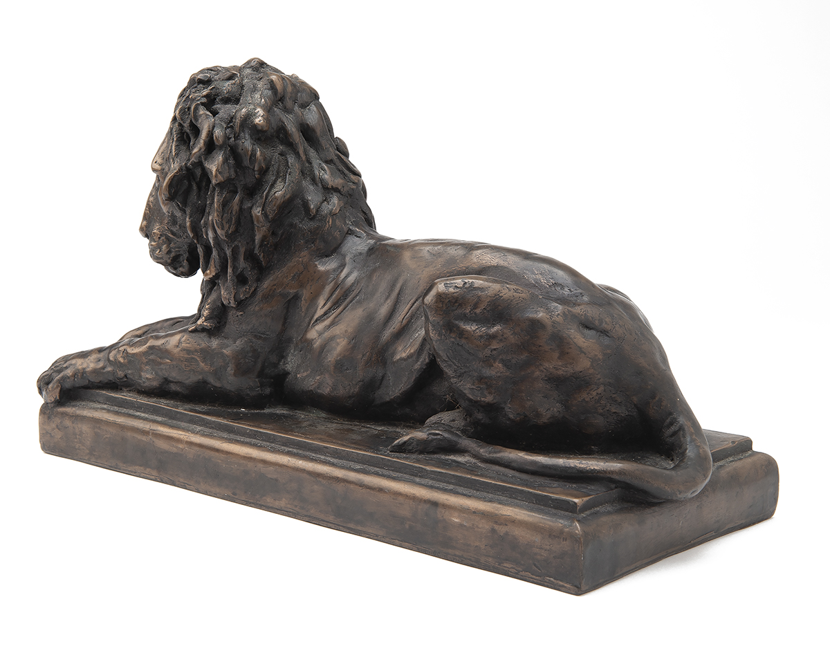 RONALD (RON) MOLL 1948 - PRESENT A COLD CAST BRONZE RESIN SCULPTURE OF A LION, no. 260 of 750, - Image 4 of 6